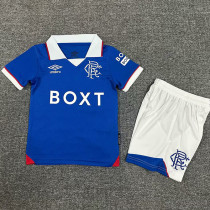 2025-26 Rangers Home Kids Soccer Jersey