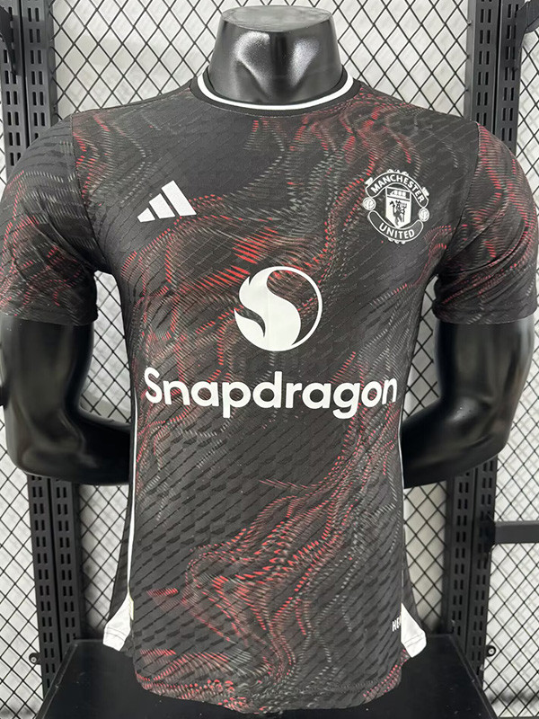 2025-26 Man Utd Black Red Special Edition Player Version Training shirts