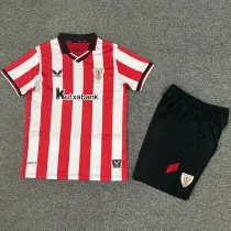 2025-26 Bilbao Home Kids Soccer Jersey