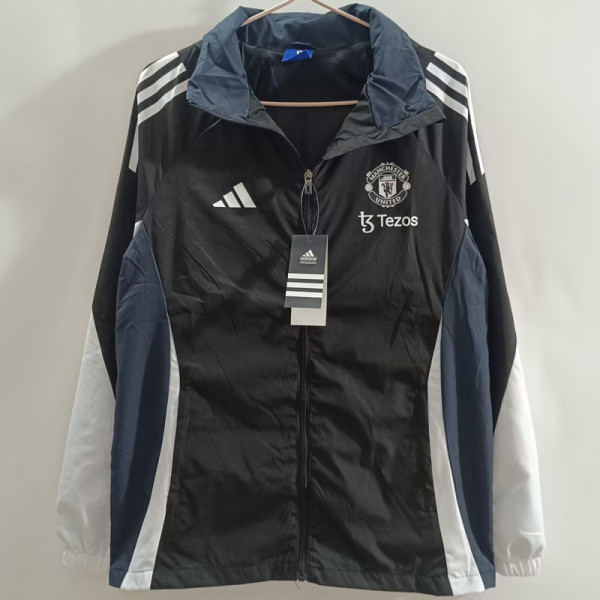2025-26 Man Utd Black Windbreaker