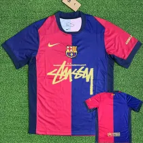 2024-25 BAR Home Print Personalized AD Fans Soccer Jersey