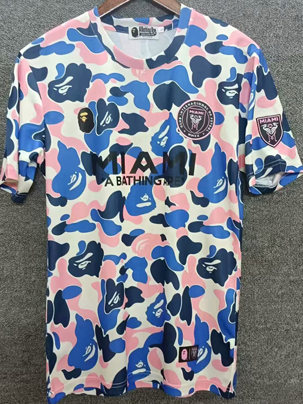 2025-26 Inter Miami Blue Pink Joint Edition Fans Soccer Jersey (左袖带图)猿