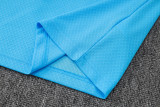 2025-26 RMA Light blue Short shirts and Long trousers Suit #C2520