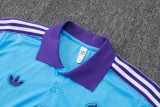2025-26 RMA Light blue Short shirts and Long trousers Suit #C2520