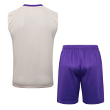 2025-26 RMA Khaki Tank top and shorts suit #D2563