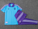 2025-26 RMA Light blue Short shirts and Long trousers Suit #C2520
