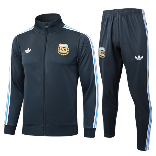 2025-26 Argentina Dark gray Jacket Tracksuit # A2535