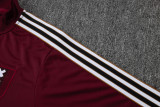 2025-26 Ajax Jujube red Half Pull Tracksuit #B2540(半拉链)
