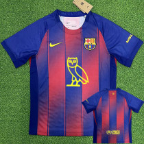 2025-26 BAR Home Print Personalized AD Fans Soccer Jersey