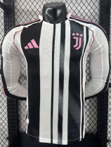 2025-26 JUV Home Long Sleeve Player Version Soccer Jersey (长袖球员)