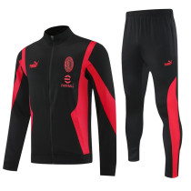 2025-26 ACM Black red Jacket Tracksuit