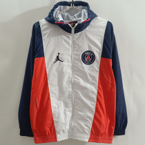 2025-26 PSG Jordan White orange Windbreaker