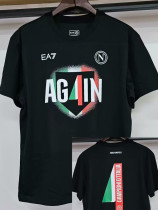 2025-26 Napoli Black 4 Times Champion T-Shirt (黑色)