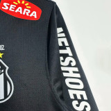 2012-2013 Santos FC Black Long Sleeve Retro Soccer Jersey (长袖)