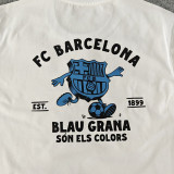 2025-26 BAR White High Quality Casual T-Shirt #圆领蓝标