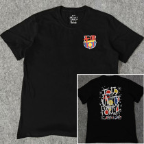 2025-26 BAR Black High Quality Casual T-Shirt #圆领涂鸦