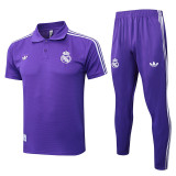 2025-26 RMA Purple Short shirts and Long trousers Suit #C2531