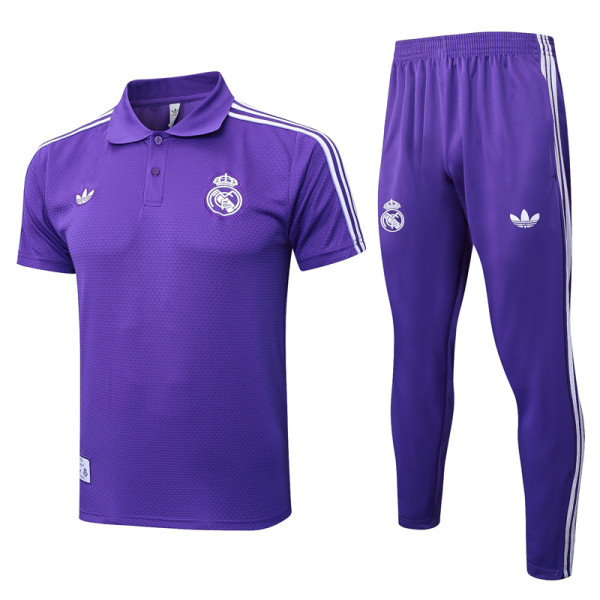 2025-26 RMA Purple Short shirts and Long trousers Suit #C2531
