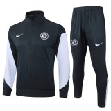 2025-26 CHE Dark gray Jacket Tracksuit #A2543