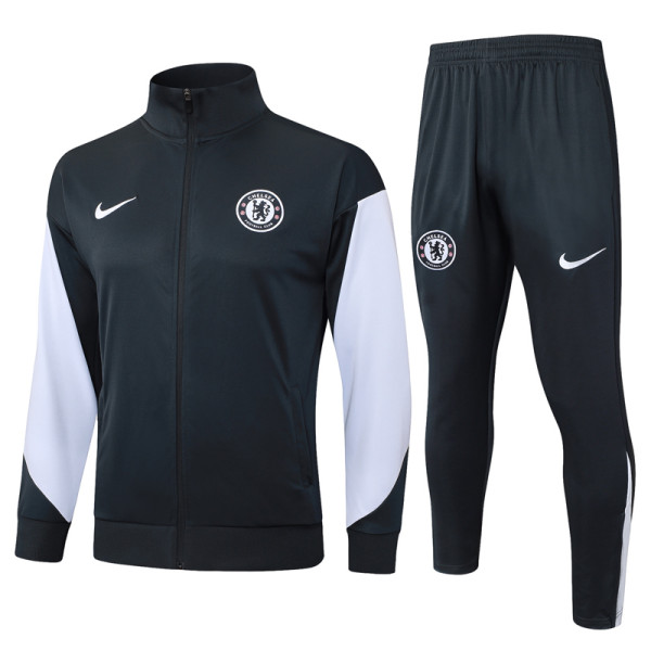 2025-26 CHE Dark gray Jacket Tracksuit #A2543