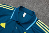 2025-26 JUV Lake blue Short shirts and Long trousers Suit #C2534