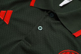 2025-26 Bayern Army green Short shirts and Long trousers Suit #C2533