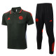 2025-26 Bayern Army green Short shirts and Long trousers Suit #C2533