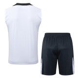 2025-26 CHE White Tank top and shorts suit #D2573