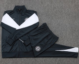 2025-26 CHE Dark gray Jacket Tracksuit #A2543