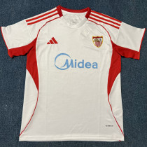 2025-26 Sevilla White Fans Soccer Jersey