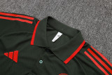 2025-26 Bayern Army green Short shirts and Long trousers Suit #C2533