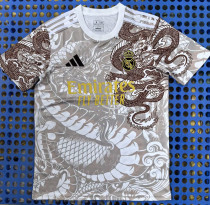 2025-26 RMA Brown Special Edition Fans Training Shirts (棕龙)