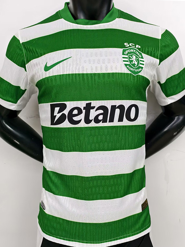 2025-26 Sporting Lisbon Home Player Version Soccer Jersey