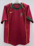2004 Portugal Home Retro Soccer Jersey