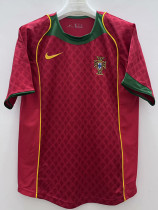 2004 Portugal Home Retro Soccer Jersey