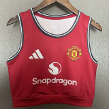 2025-26 Man Utd Home Women Yoga Vest (女背心)