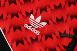 2025-26 Man Utd Black Red Jacket Tracksuit #05