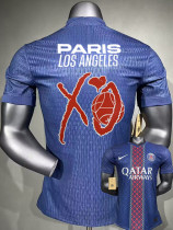 2025-26 PSG Home Print Paris Los Angeles XO Player Version Soccer Jersey (球员)