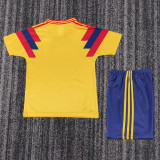 1990 Colombia Home Kids Retro Soccer Jersey