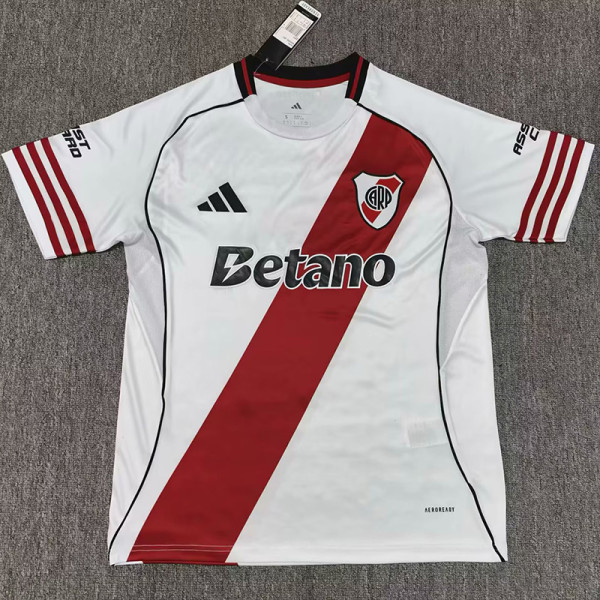 2025-26 River Plate Home Fans Soccer Jersey (前Betano)