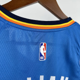 2022-23 OKC Thunder GILGEOUS-ALEXANDER #2 Blue Top Quality Hot Pressing NBA Jersey
