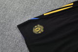 2025-26 Man Utd Black Tank top and shorts suit