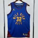 2022-23 Nuggets GORDON #32 Blue Top Quality Hot Pressing NBA Jersey (Trapeze Edition) 飞人版
