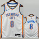 2022-23 OKC Thunder WILLIAMS #8 White Top Quality Hot Pressing NBA Jersey