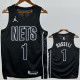 2022-23 NETS RUSSELL #1 Black Top Quality Hot Pressing NBA Jersey (Trapeze Edition) 飞人版