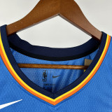 2022-23 OKC Thunder GILGEOUS-ALEXANDER #2 Blue Top Quality Hot Pressing NBA Jersey