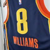 2024-25 OKC Thunder WILLIAMS #8 Black City Edition Top Quality Hot Pressing NBA Jersey