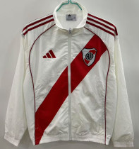 2025-26 River Plate White Windbreaker #刺绣