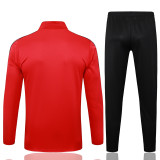 2025-26 Man Utd Red Half Pull Tracksuit #B2511(半拉链)