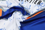 2025-26 RMA White blue Tank top and shorts suit